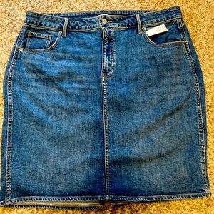 Extra High Waisted Denim Skirt NWT